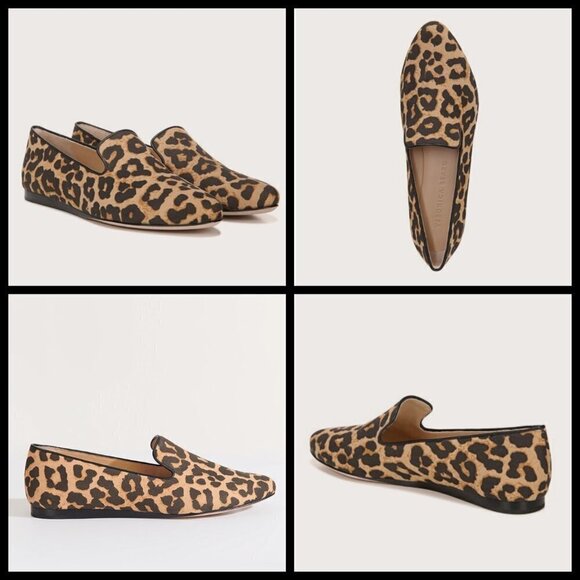 💕VERONICA BEARD💕 Griffin Leopard Canvas Loafer 8.5 New In Box - Picture 4 of 16